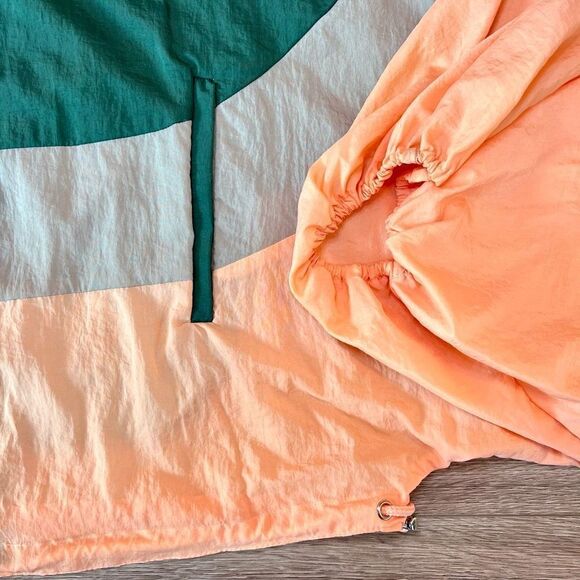 Anthropologie Elevenses Womens Multicolor Colorblock Windbreaker Jacket Size M/L - Picture 4 of 9